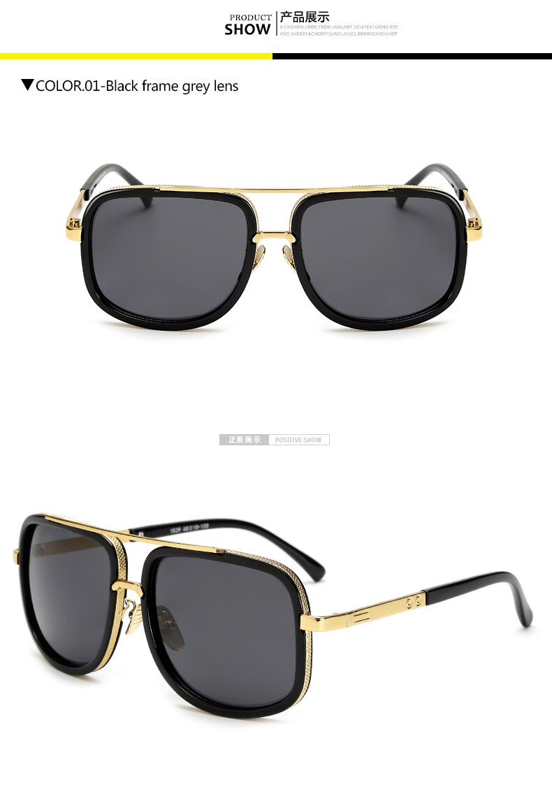 WarBLade Oversize Square Sunglasses Men Women Sun Glasses Male Driving Superstar Luxury Brand Designer oculos de sol feminino