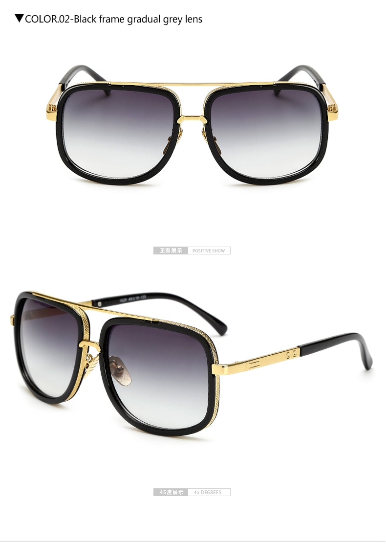 WarBLade Oversize Square Sunglasses Men Women Sun Glasses Male Driving Superstar Luxury Brand Designer oculos de sol feminino