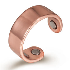Vinterly Health Magnetic Ring Men Finger Arthritis Pain Relief Jewelry Simple Adjustable Pure Copper Open Cuff Rings for Women