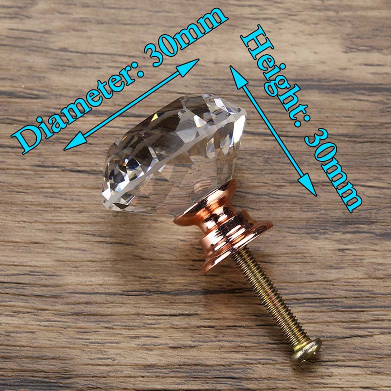Poignées Cristal Diamant KAK - Meuble et Placard