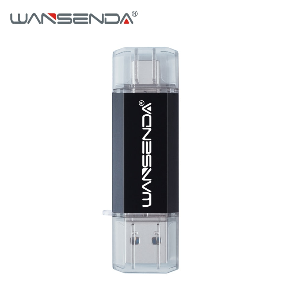 Wansenda OTG 3 in 1 USB Flash Drives USB3.0 &amp; Type-C &amp; Micro USB 512GB 256GB 128GB 64GB 32GB 16GB Pendrives Pen Drive Cle USB