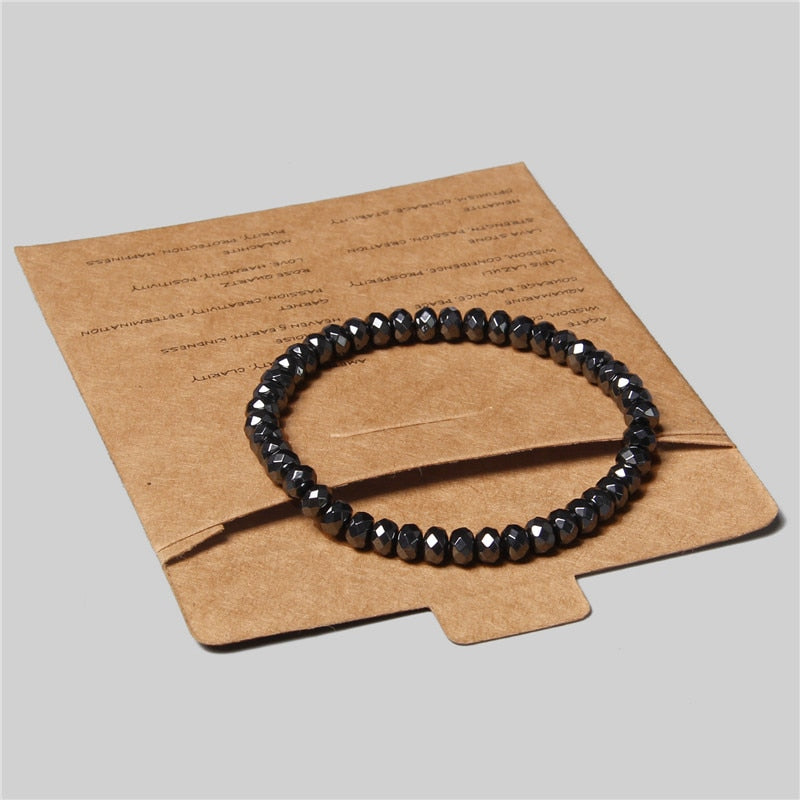 Bracelet Hématite Œil de Tigre - Pierre Naturelle Couple
