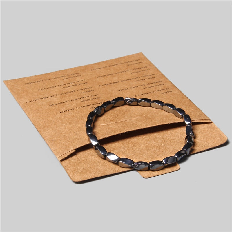 Bracelet Hématite Œil de Tigre - Pierre Naturelle Couple