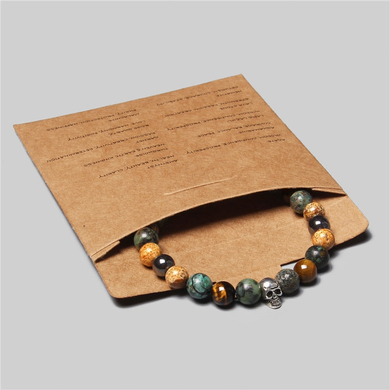 Bracelet Hématite Œil de Tigre - Pierre Naturelle Couple