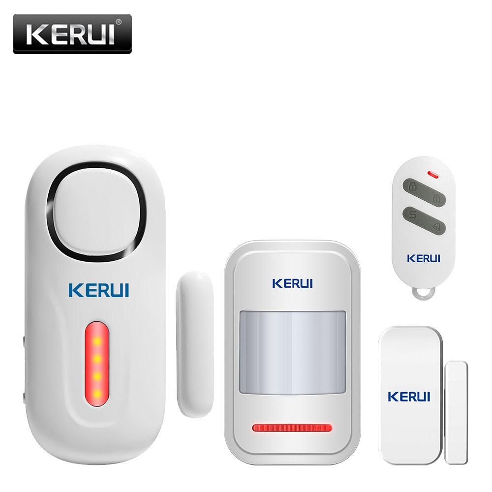 KERUI Wireless Independent Door Magnetic Alarm System 120dB Door Security Alarm Window Door Opening Sensors with Remote Control
