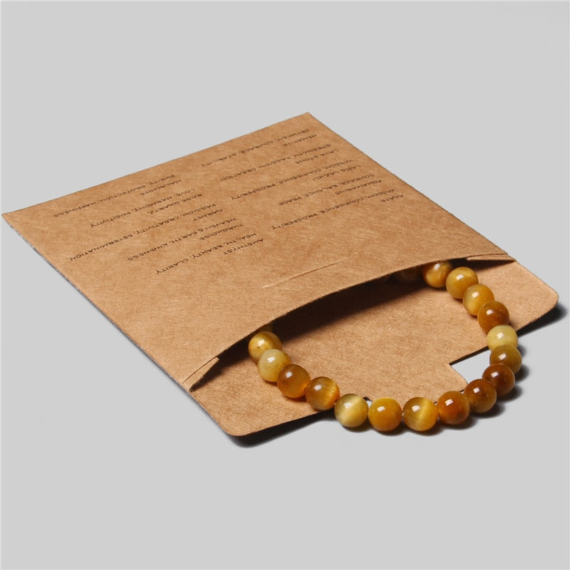 Bracelet Hématite Œil de Tigre - Pierre Naturelle Couple