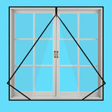 60-100 Customize window screening Mosquito nets for window With zipper Mosquito screens Curtain Door and window screen