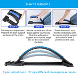 Back Massager Stretcher Tools Neck stretch massage Spinal Waist Pain Relief  therapy Chiropractic lumbar support Humpback Device