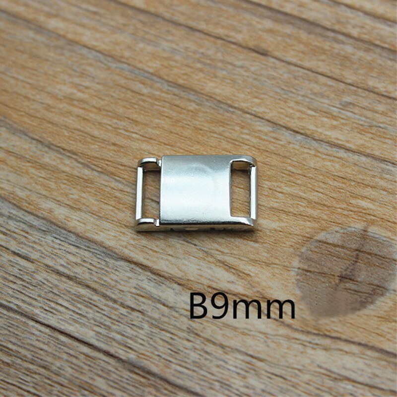 10pcs/lot 9mm-25mm Silver Metal Clasp Buckle Fasteners For Clothes Bra Bikini Sewing Accessories