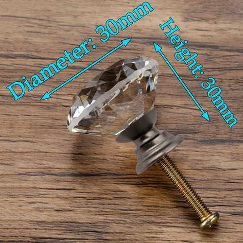 Poignées Cristal Diamant KAK - Meuble et Placard