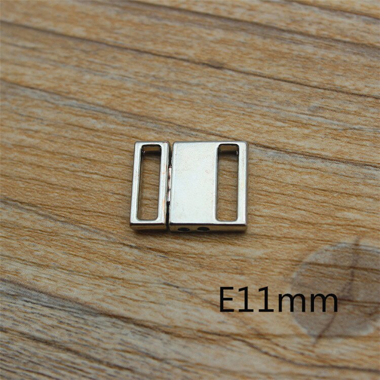 10pcs/lot 9mm-25mm Silver Metal Clasp Buckle Fasteners For Clothes Bra Bikini Sewing Accessories