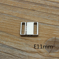 10pcs/lot 9mm-25mm Silver Metal Clasp Buckle Fasteners For Clothes Bra Bikini Sewing Accessories