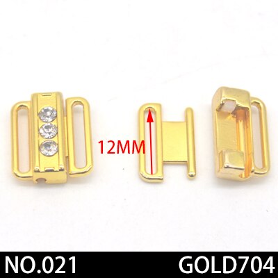 2pcs/lot silver gold Rectangle Tape Closure Hook &amp; Clasp Rhinestone bra buckle Waist Extenders Sewing On Clothes Bra Clip Hook