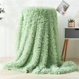 Fur Blanket Super Soft Fuzzy Elegant Cozy Bed Sofa Bedspread Long Shaggy Warm Bedding Sheet Fluffy Fur Throw Blanket