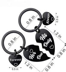 Mother's Day Keychain Women's Rose Gold Engraved Flower Pendant Keychain Love Puzzle Keychain Set