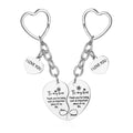 Porte-Clés Fête des Mères Gravé - Fleur Or Rose Pendentif