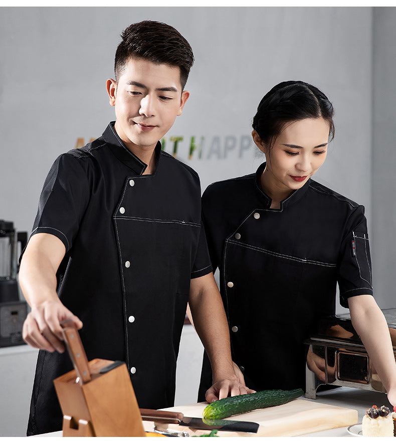Veste de Chef Cuisinier Homme – Manches Courtes/Longues, Respirant | M à 6XL