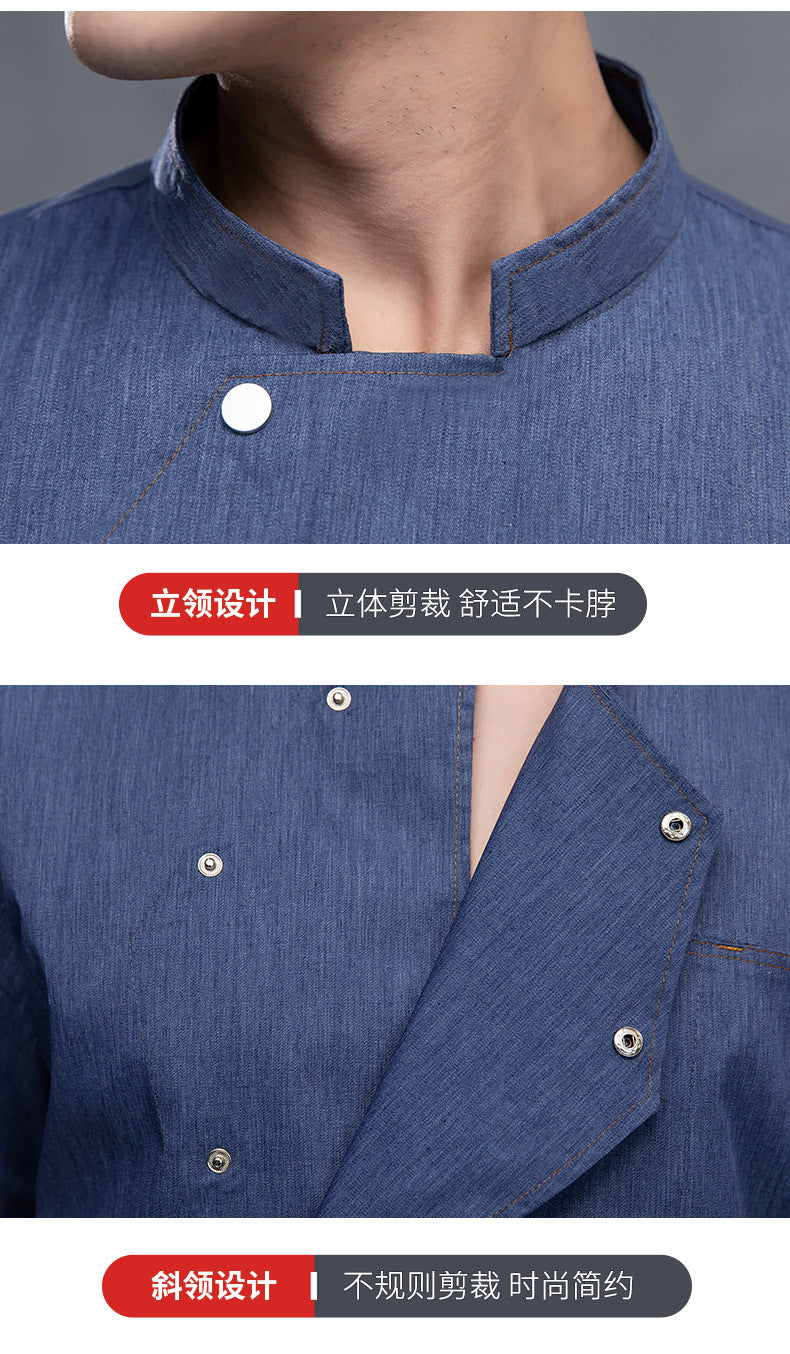 Veste de Chef Cuisinier Homme – Manches Courtes/Longues, Respirant | M à 6XL