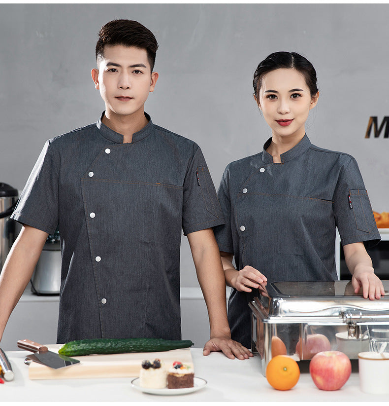 Veste de Chef Cuisinier Homme – Manches Courtes/Longues, Respirant | M à 6XL