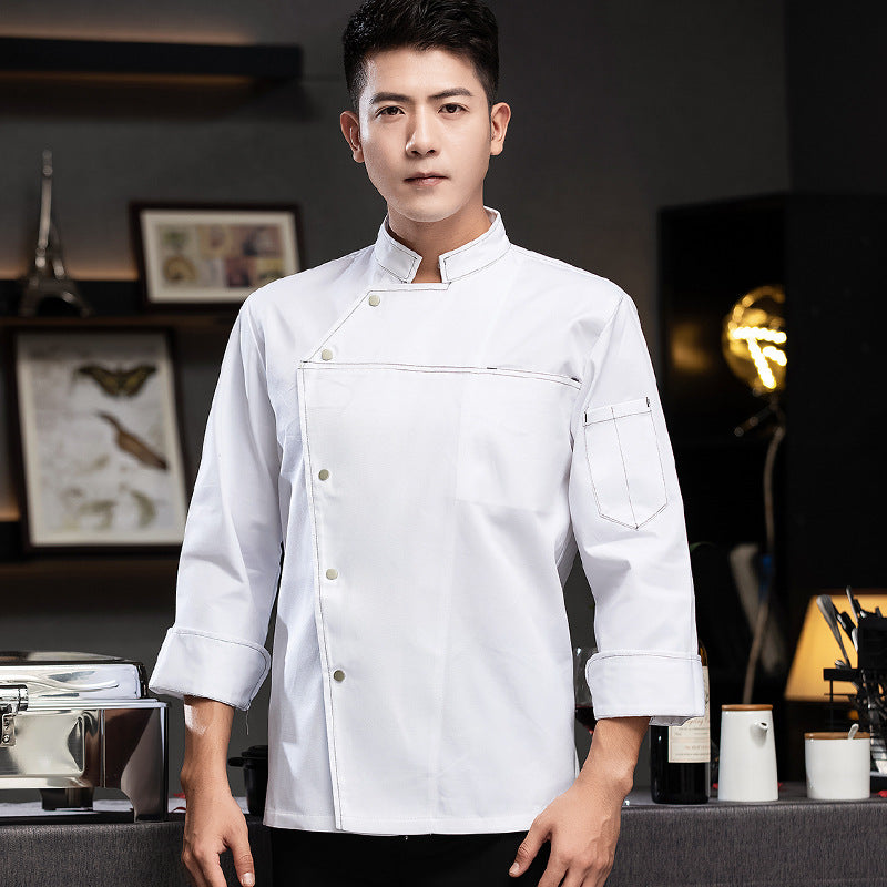 Veste de Chef Cuisinier Homme – Manches Courtes/Longues, Respirant | M à 6XL
