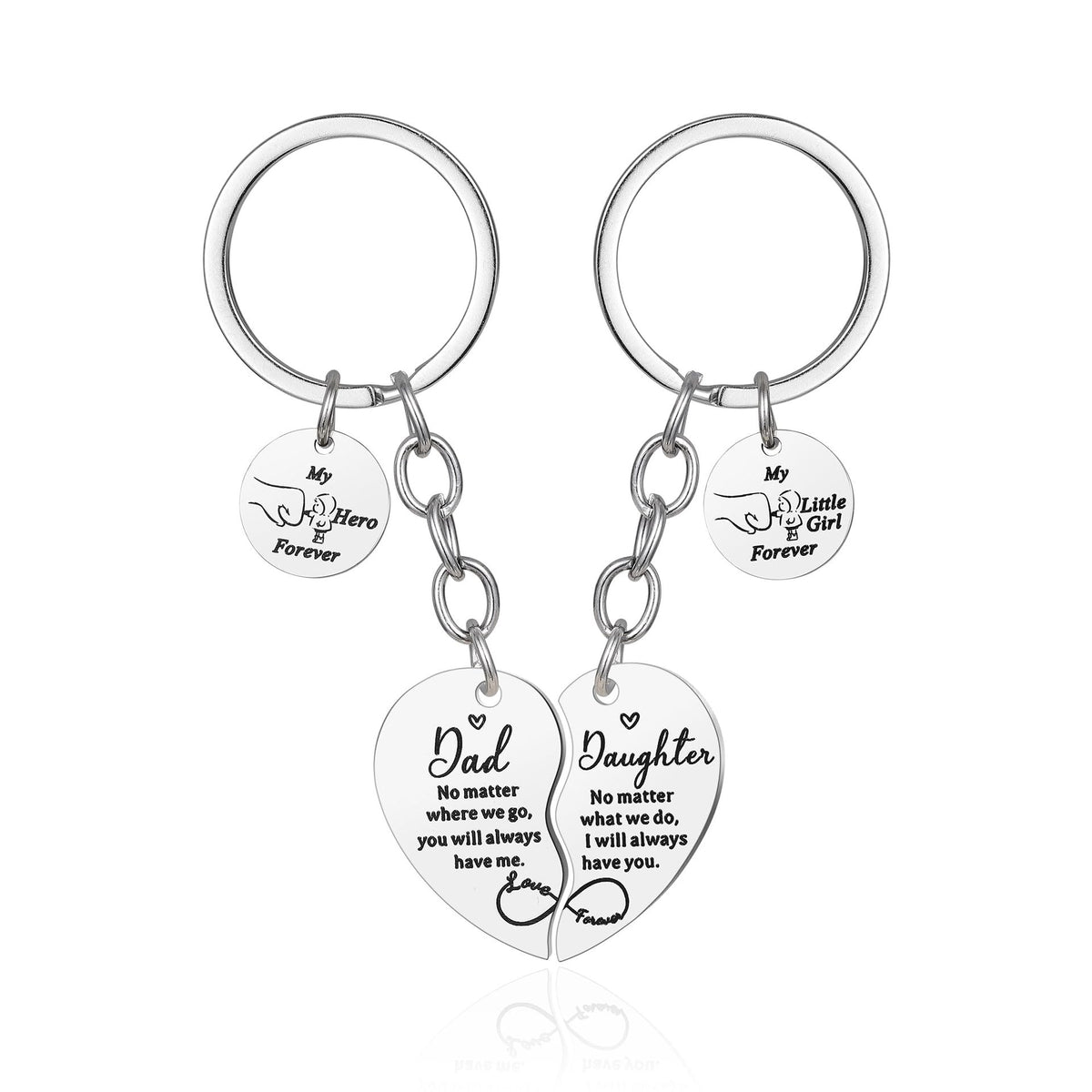 Porte-Clés Fête des Mères Gravé - Fleur Or Rose Pendentif