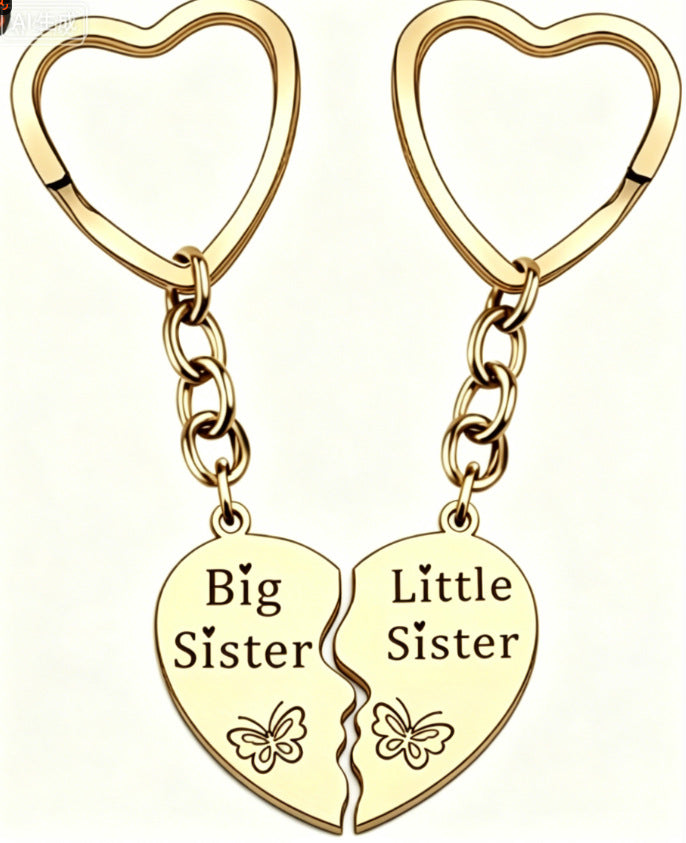 Porte-Clés Fête des Mères Gravé - Fleur Or Rose Pendentif