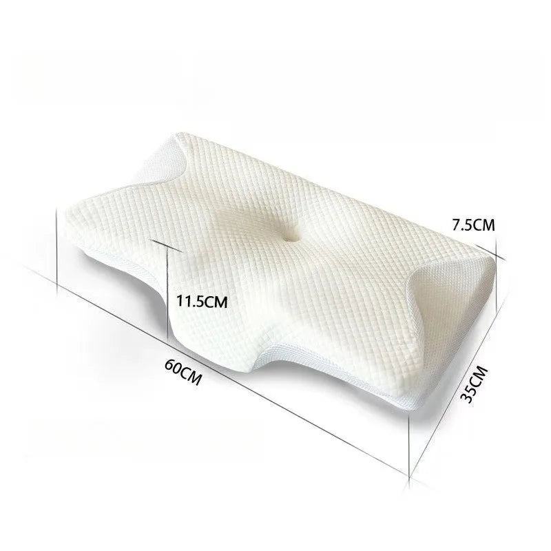 Oreiller papillon en mousse à mémoire de forme, 1 pièce, soutien du cou respirant, oreiller Cervical pour soulager le sommeil, oreiller de lit orthopédique