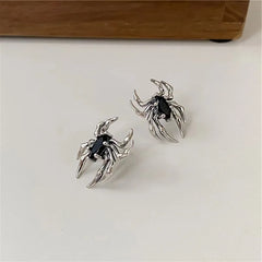 Boucles d'oreilles gothiques rétro en Zircon pour femmes, Design de mode, noir, bijoux de fête, cadeaux, vente en gros, Halloween