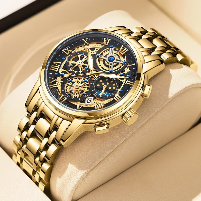 Montre Sport Homme - Chronographe Militaire Étanche