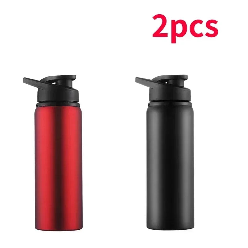1-15 pièces Portable en acier inoxydable vélo bouteille d'eau droite boire en plein air sport voyage bouilloire bouteille d'eau en métal