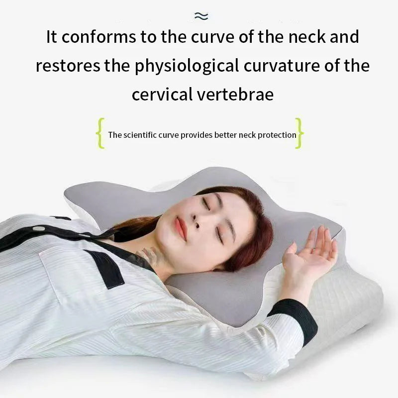 Oreiller cervical rafraîchissant à mémoire de forme – Forme papillon