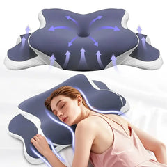 Oreiller cervical en mousse à mémoire de forme, pour soulager la douleur au cou, orthopédique ergonomique, soutien du cou, côté du dos, dormeurs de l'estomac, cadeau idéal