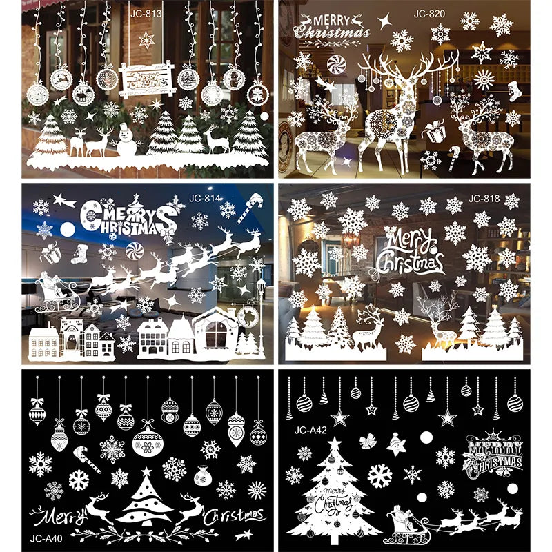 Stickers de Noël pour Fenêtres – Décoration Maison
