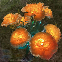 7 Heads Carnation Outdoor LED Solar Light Garden Flower Waterproof Decorative Lamp Solar Powered Yard Lawn Pathway Wedding