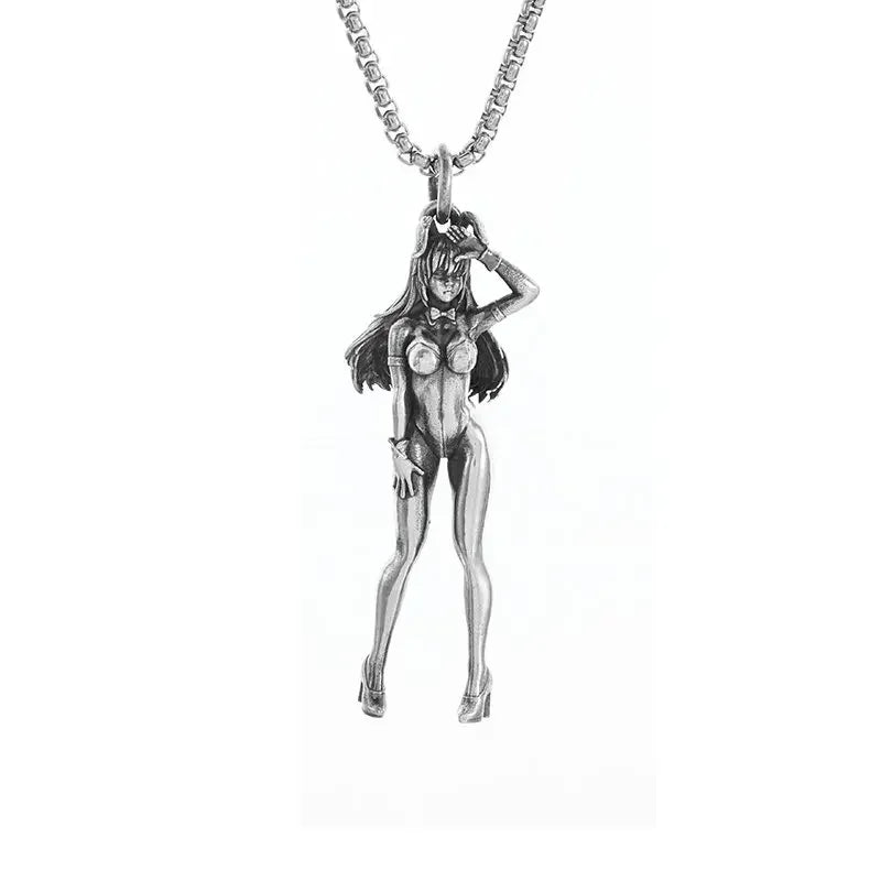 Collier Pendentif Faux de la Mort - Bijou Gothique Enfer