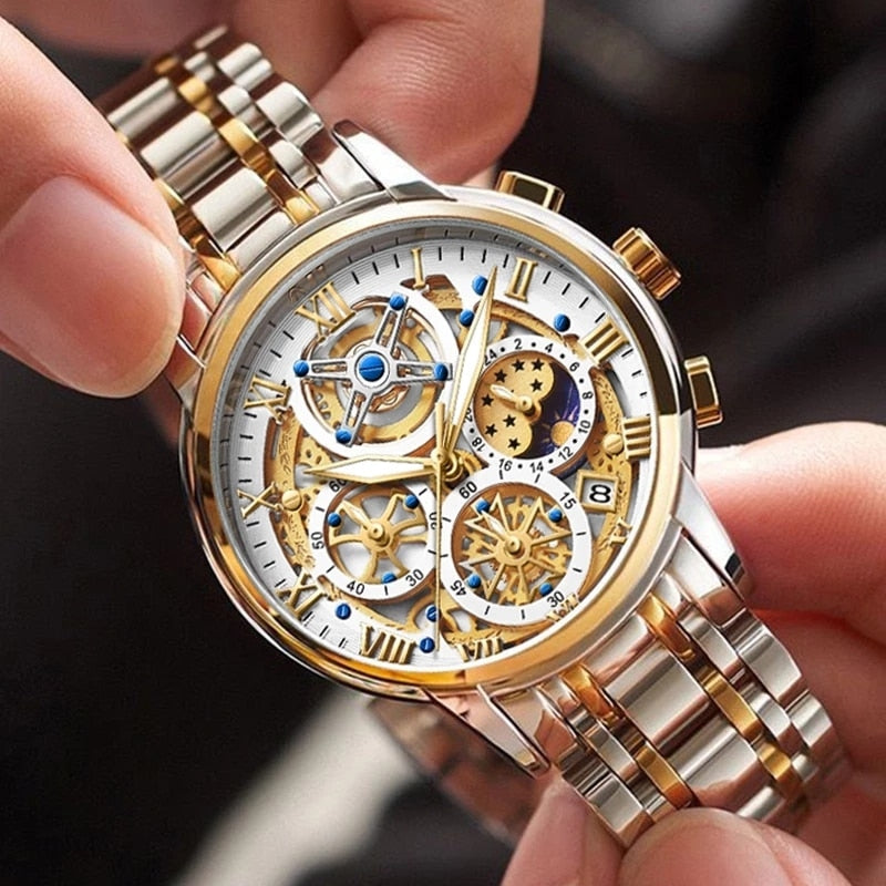 Montre Sport Homme - Chronographe Militaire Étanche