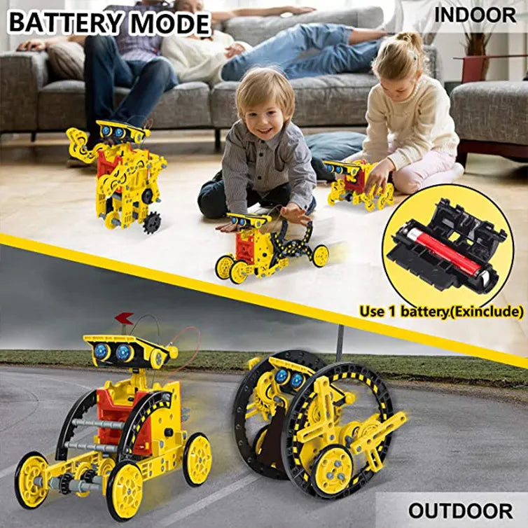Kit Robot Solaire 12 en 1 - Science Éducative DIY Enfant