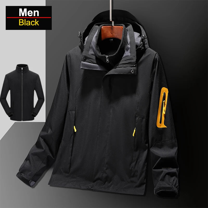 Veste de randonnée 3-en-1 CHRLCK – Imperméable et coupe-vent