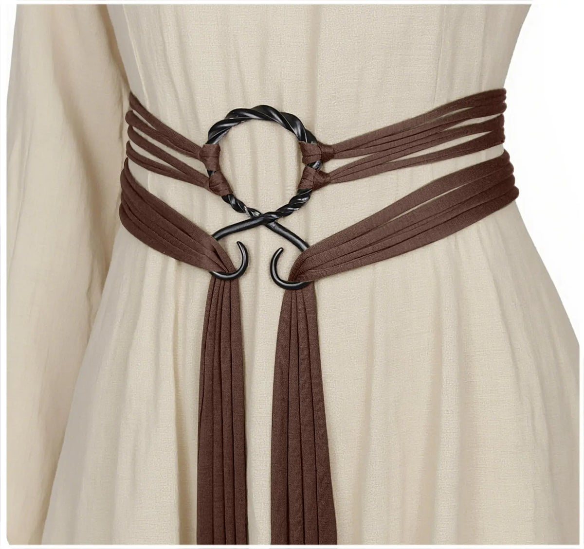 Ceinture Femme Corde Bohème - Taille Tressée Frangée
