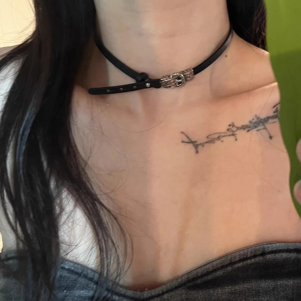 Y2K – collier ras du cou gothique en cuir pour femmes et hommes, chaîne tendance, Vintage, Halloween, bijoux, accessoires, cadeaux