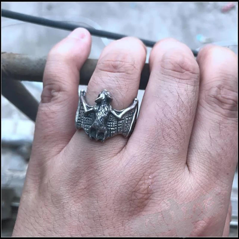 Bague Chauve-Souris Gothique Réglable – Halloween
