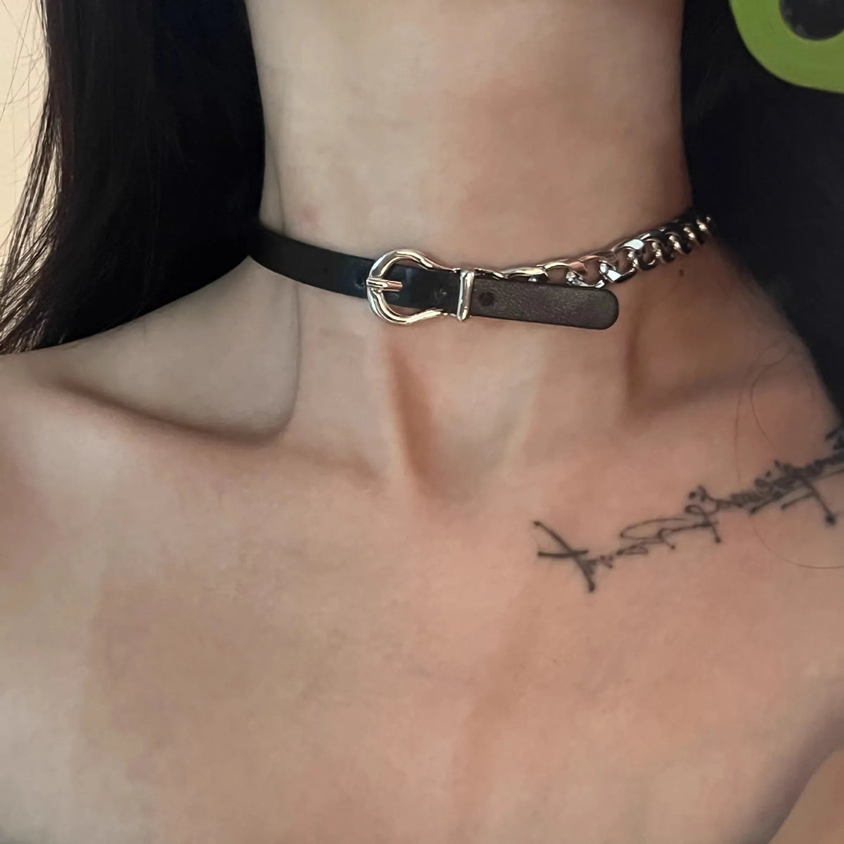 Y2K – collier ras du cou gothique en cuir pour femmes et hommes, chaîne tendance, Vintage, Halloween, bijoux, accessoires, cadeaux