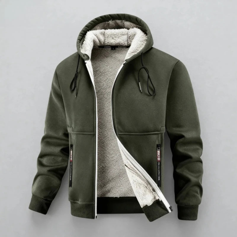 Veste homme en polaire d’agneau – Chaude et confortable