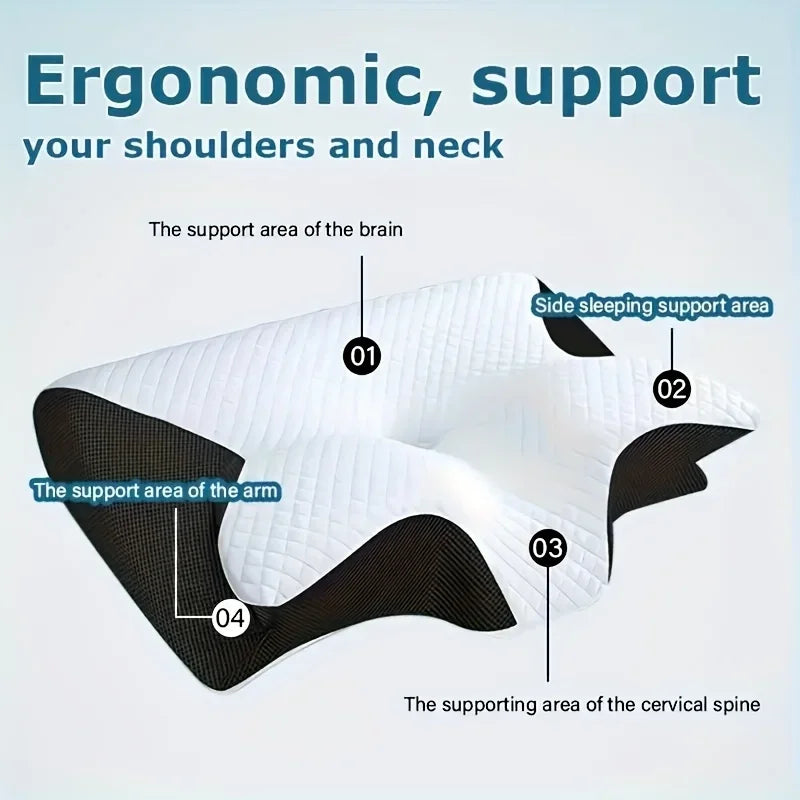 Oreiller cervical ergonomique profilé – Soutien des épaules