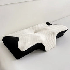 Oreiller papillon en mousse à mémoire de forme, 1 pièce, soutien du cou respirant, oreiller Cervical pour soulager le sommeil, oreiller de lit orthopédique