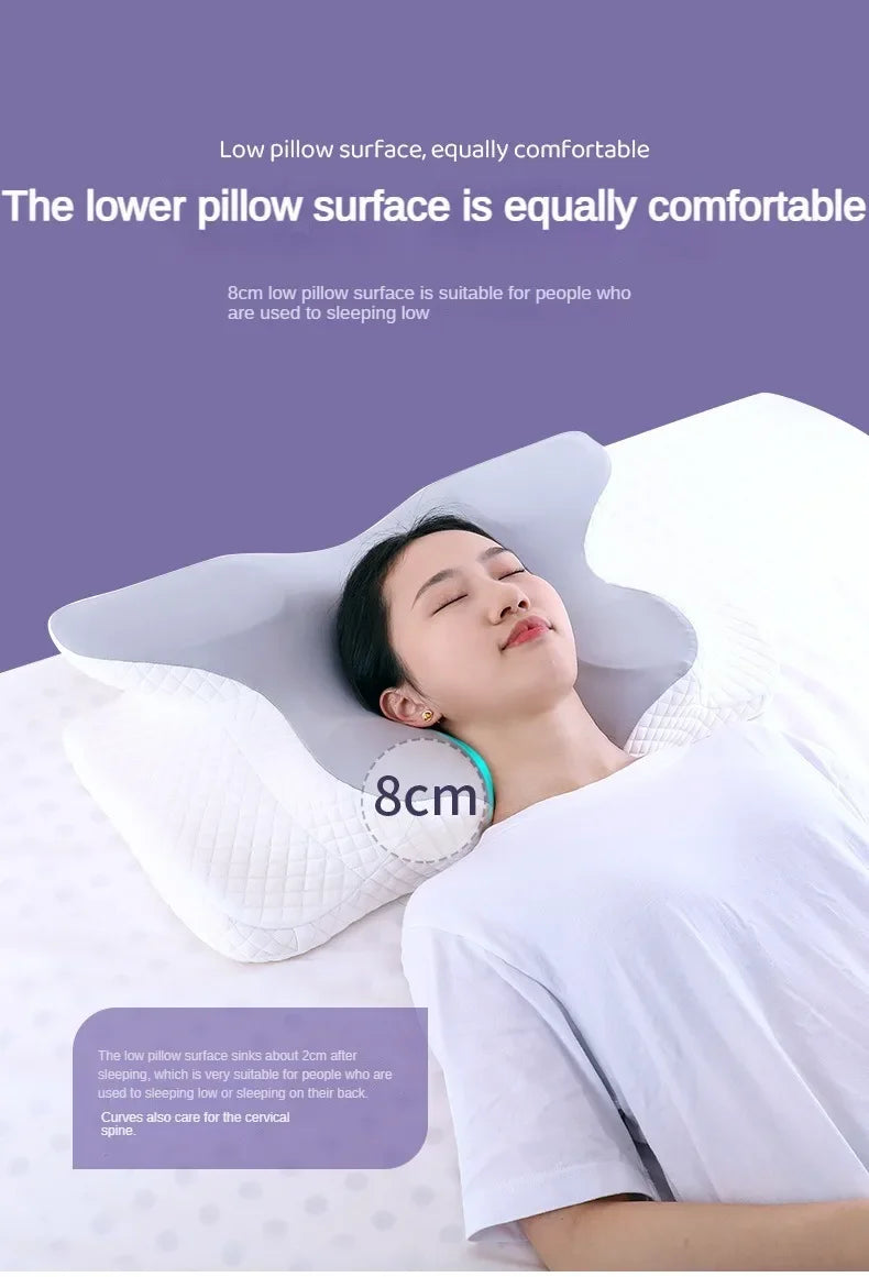 Oreiller cervical en mousse à mémoire de forme, oreiller orthopédique ergonomique, soutien du cou, Contour pour les dormeurs latéraux du dos et du ventre