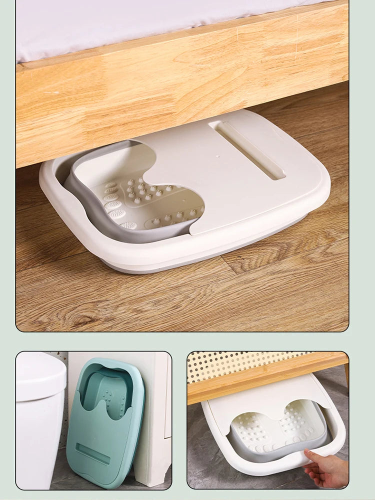 Bain de Pieds Pliable pour Énergie, Bassin Pliant E27, Spa, Sauna Domestique, Baignoire de Pédicure