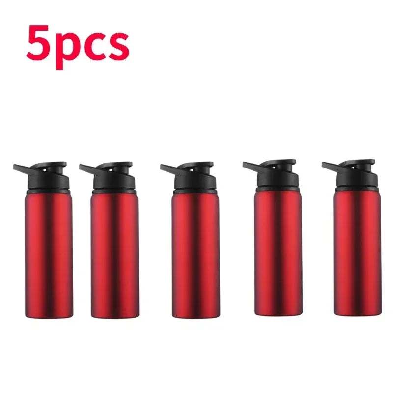 1-15 pièces Portable en acier inoxydable vélo bouteille d'eau droite boire en plein air sport voyage bouilloire bouteille d'eau en métal