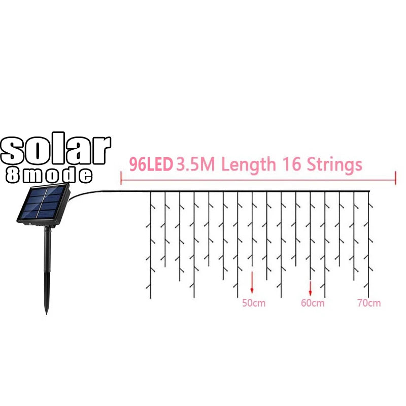 Guirlande LED Glaçons 3,5 m – Extérieur Noël