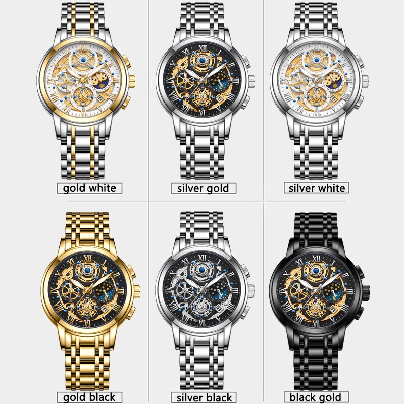 Montre Sport Homme - Chronographe Militaire Étanche